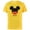 Yellow, variant on Disney Mickey Mouse Red Shorts Icon Son Family- Short Sleeve Cotton T-Shirt for Adults - Customized-Black