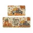 thumbnail image 2 of Under $1 GFHFHITJ Fall Kitchen Rug and Mat Set 2pcs Thanksgiving Autumn Pumpkin Kitchen Mats for Floor Non-Slip Washable Sink Mats for Home Holiday Decorations, 2 of 6