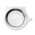 thumbnail image 2 of Flmtop Porte pour Animaux Ronde Sécurité ABS 4 Modes Intérieur Extérieur pour Chien Blanc, 2 of 9