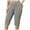 Grey, variant on adviicd Women Capri Pants Plus Size Stretch Knee Length Leggings Elastic Waist Casual Summer Ladies Pants Khaki, 5XL
