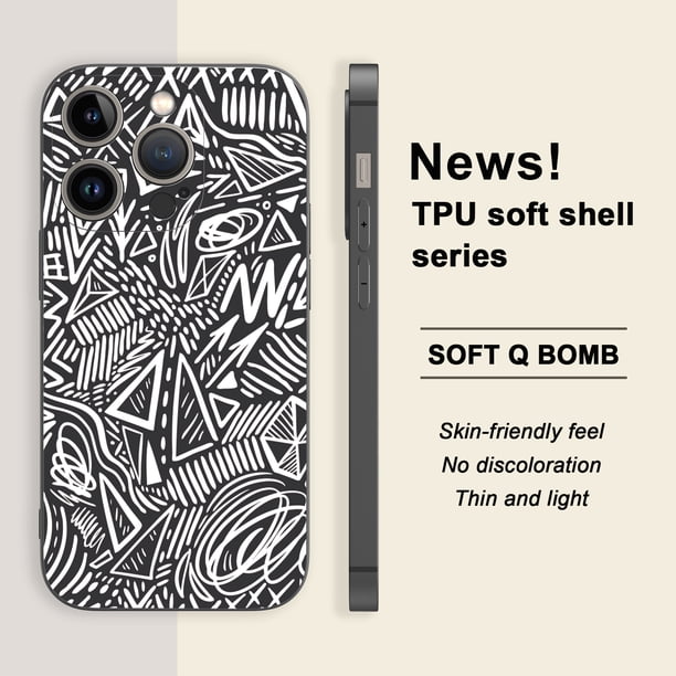 ¡Demuestra tu personalidad con nuestra peculiar y divertida funda mate para teléfono con estampado artístico!