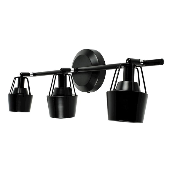 Riel 3 Luces Decor Living 52.5X18X14 Cm Negro