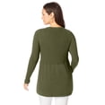 thumbnail image 2 of Jessica London Women's Plus Size Ribbed Baby Doll Tunic Sweater, 2 of 2