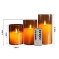 thumbnail image 2 of Flameless Candle Flicker With Remote Control 3 Pack Candle Battery Operated With Timer LED Candle Home Centerpiece Gold Candle Base Vintage Candlestick Holder Fireplace Candle Stand Metal Candle, 2 of 3