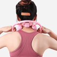 thumbnail image 5 of Rouleau de Massage Musculaire, Rouleau de Massage en Mousse 3D 360, 7 Roues, Massage Anti-Cellulite (Rose), 5 of 5