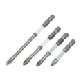 thumbnail image 2 of KDJ Magnetic Screwdriver Bits Set Special Slotted Cross Head Screwdriver Bit For Electrician PH250-150mm Hex Shank, 2 of 9