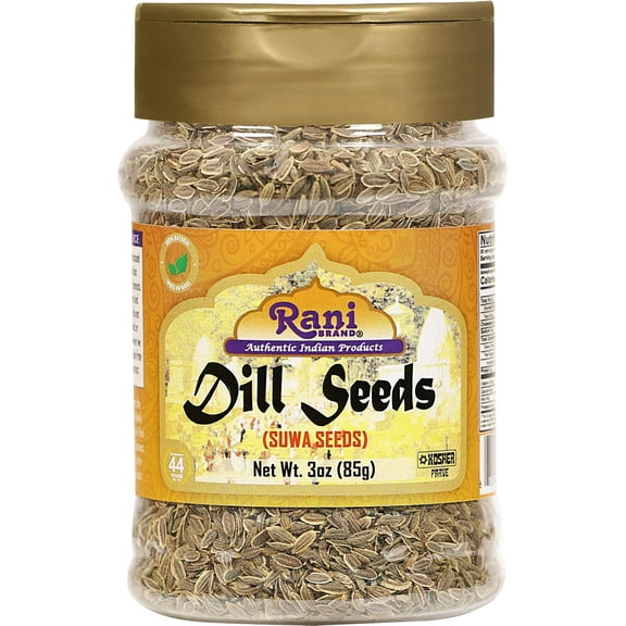 Rani Dill Seeds (Suwa / Sua) Whole, Spice 3oz (85g) PET Jar ~ All Natural | Gluten Friendly | NON-GMO | Kosher | Vegan | Indian Origin, Weed