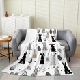 thumbnail image 1 of Erosebridal Easter Egg Flannel Blanket 60x80,Geometric Buffalo Rabbit Sherpa Blanket,Kids Room Decorative, 1 of 5