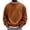 Brown, variant on Men's Fleece Crewneck Sweatshirt Casual Long Sleeve Pullover Fall Winter Warm Blouse Fashion Loose Fit Comfortable Tops