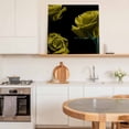 thumbnail image 5 of Framed Canvas Wall Art for Living Room Yellow Rose Wall Decor, Vintage Flower Garden Aesthetic Paintings for Bedroom Office Kitchen Bathroom, Ready to Hang Artwork Wall Pictures 8x8 Inch, 5 of 9