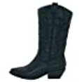 thumbnail image 3 of SODA RENO Bottes de Mode Western Cowboy pour Femmes Bout Pointu Bas Talon Cheville Mi-Mollet (Noir, Numérique_8), 3 of 10