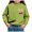 H289-Green, variant on TOWED22 Girls Pullover Sweatshirts Kids Cute Printed Crewneck Tops Long Sleeve Pullover Tops,3Y