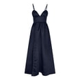 thumbnail image 3 of zanvin Robes de Soirée pour Femmes, Robe Longue Fendue, Soirée Clubwear, Longues Robes, Robe de Vacances, Noir, 3 of 6