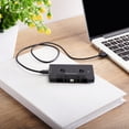 Blackweb Bluetooth Cassette Adapter with 2 ft. MicroUSB Charging Cable