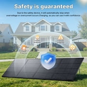 LVYUAN 400W Solar Panel Foldable Solar Panel Charger with Adjustable Kickstands Portable Waterproof IP67 24.5% High Efficiency for RV, Camping, Home, Outdoor, Power Station, off Grid