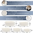 thumbnail image 2 of 5-Piece Rectangle Storage Basket Set- Natural Cotton Rope Woven for Organizing! Small Basket for Montessori, Baby Nursery, Dog Toy Baskets, Cat Toy Box, Bathroom Organization Bin, 2 of 4