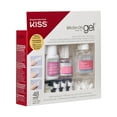 thumbnail image 2 of Kiss Brush-On Gel Finish Fake Nail Kit French Manicure Set, 48 Short Length Square Shaped French & Natural Glue-On Nail Tips, 2 of 3