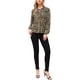 thumbnail image 2 of INSPIRAR CHIC Blusa de Mujer con Estampado de Leopardo, Cuello con Lazo, Manga Larga de Linterna, Talla L, 2 of 6
