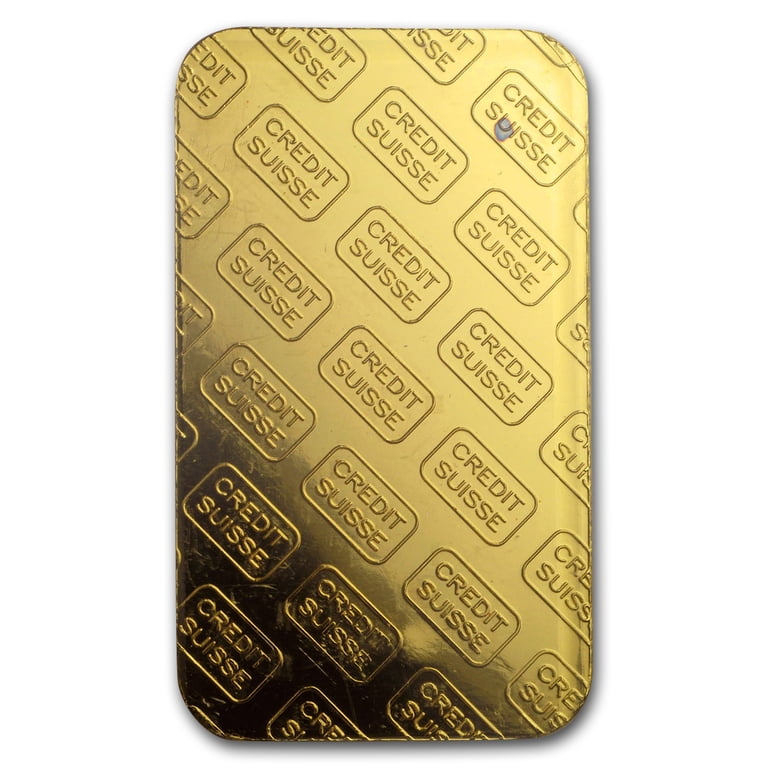 Credit Suisse 1 oz .9999 Fine Gold Bar - Vintage Boston Assay