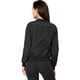 thumbnail image 5 of Chaqueta bomber acolchada con cremallera y mangas largas raglán para mujer con bolsillos Negro XL, 5 of 6