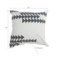 thumbnail image 2 of Polyester Broidered Flèche Coussin Blanc - Ensemble De 2, 2 of 4