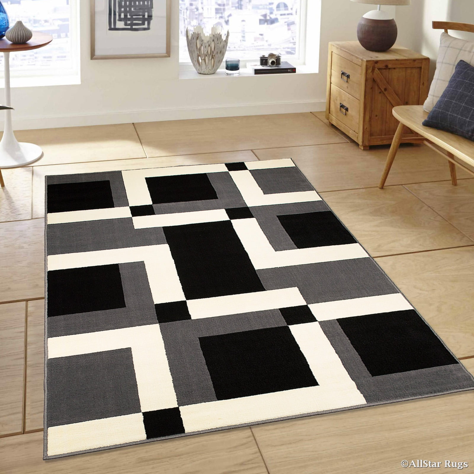 Allstar Grey Area Rug. Contemporary. Abstract. Traditional. Geometric