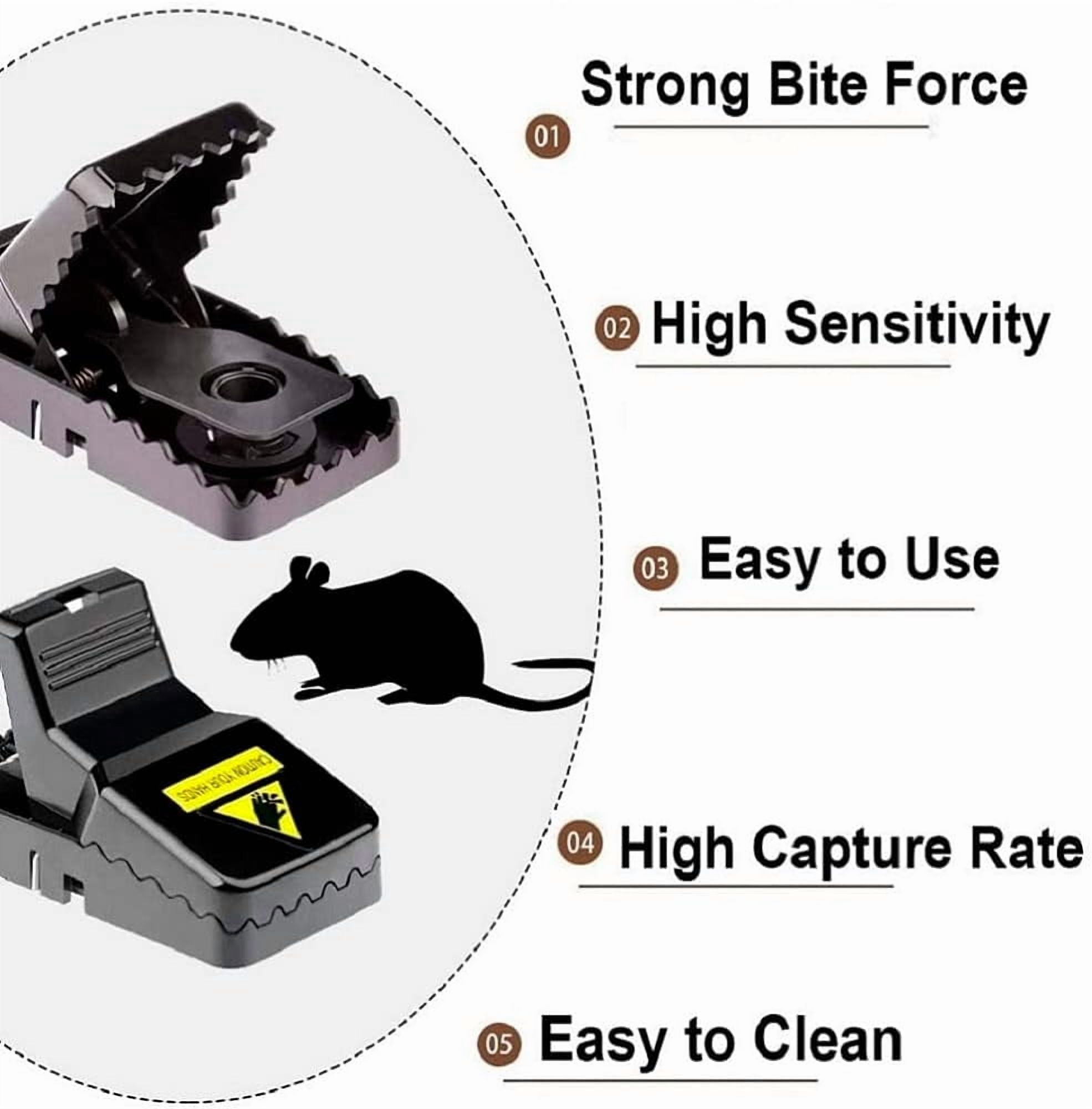 Mouse Trap, 12 Pack Mouse-Traps-Indoor-for-Home Quick Effective Sanitary Safe Mouse Catcher for Family and Pet