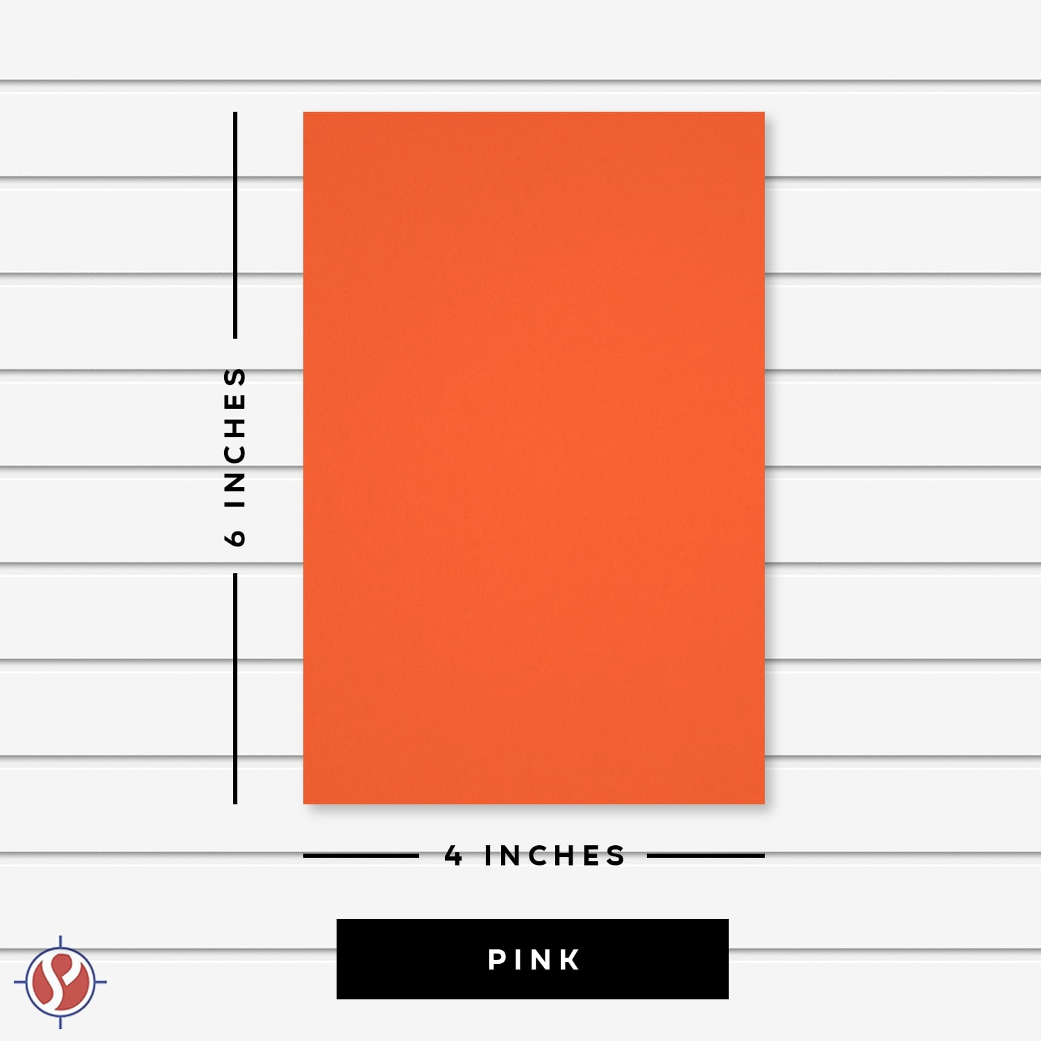 Bright Neon Fluorescent Labels/Stickers - Dark Orange - Size 4" x 6" - 50 Sheets Per Pack