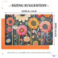 thumbnail image 6 of Yayeee Doormat for Indoor Entrance 32" x 20" Non Slippery Floor Rug, Large Colorful Flowers, 6 of 8