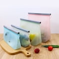 thumbnail image 2 of Silicone Folding Bento Box Collapsible Portable Lunch Box for Food Dinnerware Food Container Bowl Leak Proof Lunchbox Tableware Green 1000ml, 2 of 6