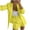 Yellow, variant on Lovskoo 2024 Womens Casual Blazers Open Front Crop Blazer Jacket Business Attire Solid Long Sleeve Suit Lapel Collar Slim Cardigan Coat Olive Green