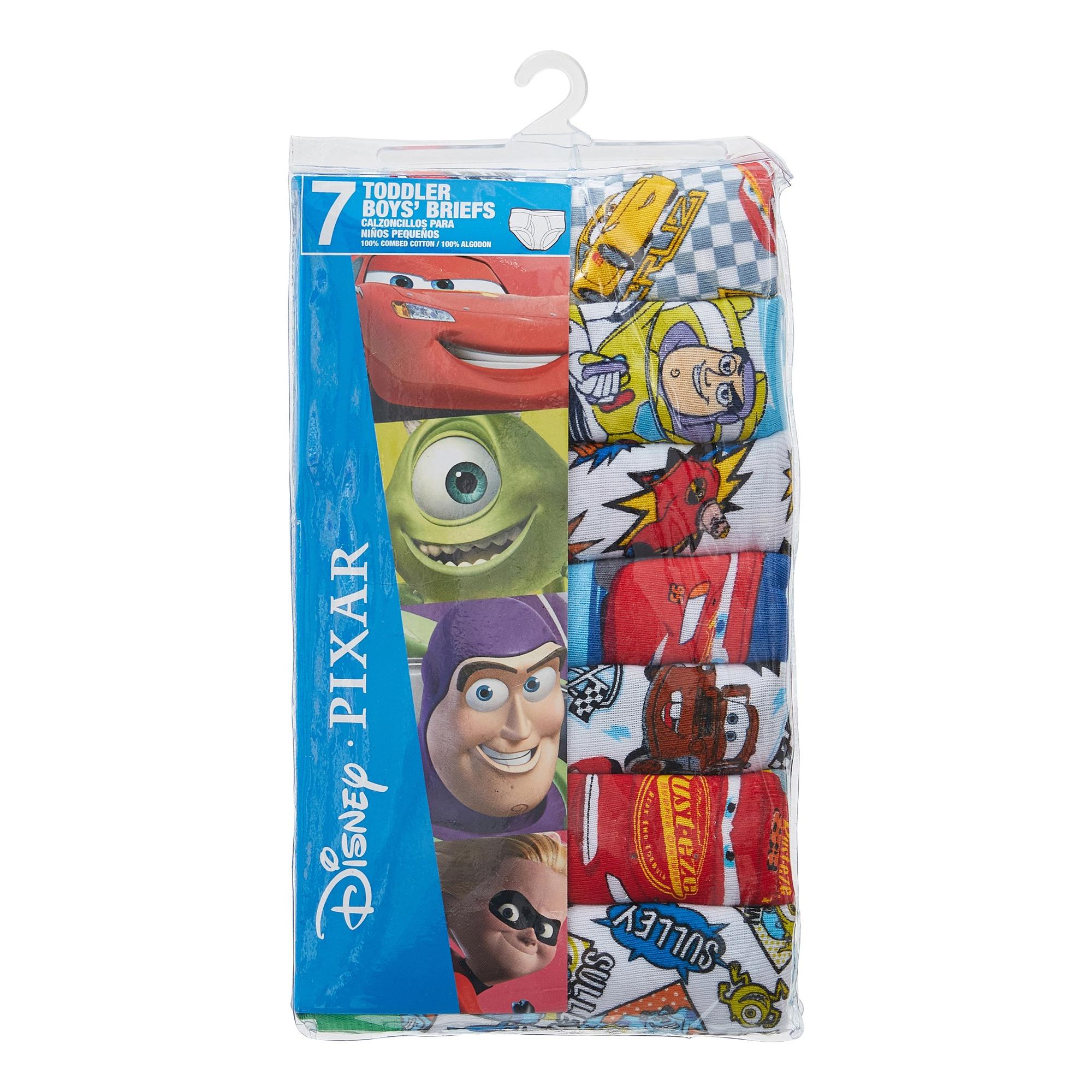 Cars, Toy Story & Monsters Inc. Variety Toddler Boy Brief Underwear, 7-Pack, Sizes 3T-4T - image 3 of 3