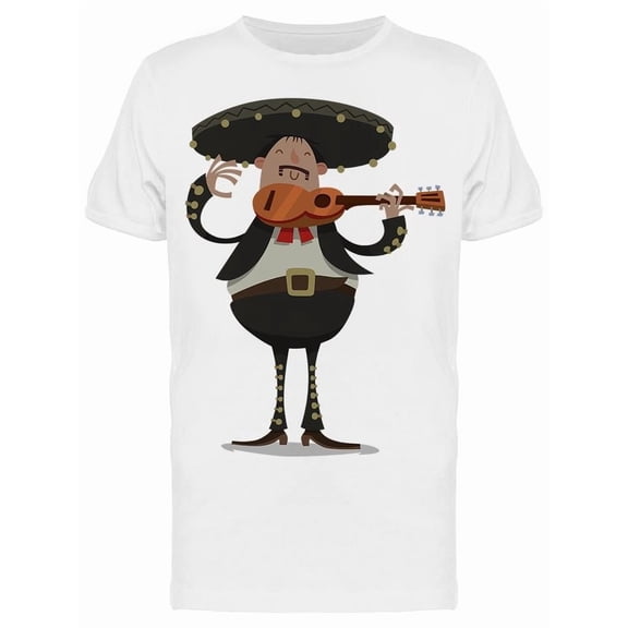 Mariachi Man Guitar Tee Men's -Image by Shutterstock