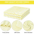 thumbnail image 5 of NOTIVIBE 12 Pack Cotton Kitchen Dish Cloths, 12 x 12 Inches Absorbent Cleaning Cloths, Soft Non-Scratch Dishwashing Towels, Reusable Quick Dry Dish Rags for Kitchen, Yellow, 5 of 7