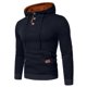thumbnail image 1 of pstuiky Camisas suaves de manga larga para hombre, Blusa de manga larga con capucha y cordón de color liso para hombre Tops casuales para hombres m, 1 of 9