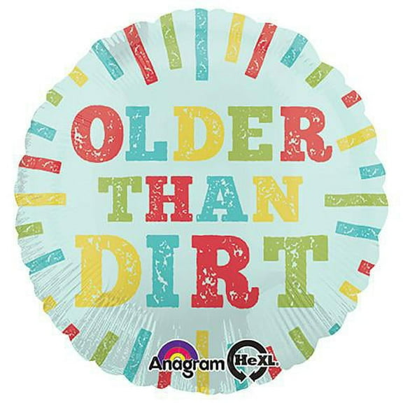 LOONBALLOON Birthday-over-the-hill Balloons, 18″ OLDER THAN DIRT