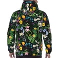 thumbnail image 7 of Honeii Chamomile Pattern Mens Hoodies Men's Loose Sleeve Sweatshirt,Pullover Hooded Sweatshirt for Men,Essentials Hoodie-Small, 7 of 7