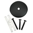 thumbnail image 5 of Bathroom Single Hole Bathtub Drain Overflow Panel With 3 Screws Drain Overflow Panel Accessories Bathtub Drainplug Black, 5 of 9