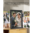 thumbnail image 4 of FRAMEO 10.1" WiFi Digital Picture Frame, HD IPS Touch Screen 1280x800, Frameo App, Auto-Rotate, Wall Mountable, Black Frame, 4 of 7