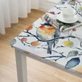 thumbnail image 4 of HAOXIT Rectangle Tablecloth, Flower Bird Plant Spring Summer Fall Floral Waterproof Wrinkle Resistant Dinning Table Cloth Cover for Outdoor and Indoor 40*40, 4 of 7