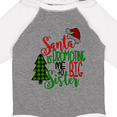 thumbnail image 4 of Inktastic Santa is Promoting Me to Big Sister Green Plaid Tree Girls Long Sleeve Baby Bodysuit, 4 of 5