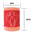 thumbnail image 5 of 1 Pair Wrist Guard Scar Covering Good Elasticity Cave-head Pattern Street Dance Martial Arts Pressure Wrist Braces for Sports-Red, 5 of 8