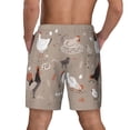 thumbnail image 3 of Kdxio Chicken Print Men'S Swim Trunks With Compression Liner 7 Inch Inseam Quick Dry Swim Shorts, 3 of 7