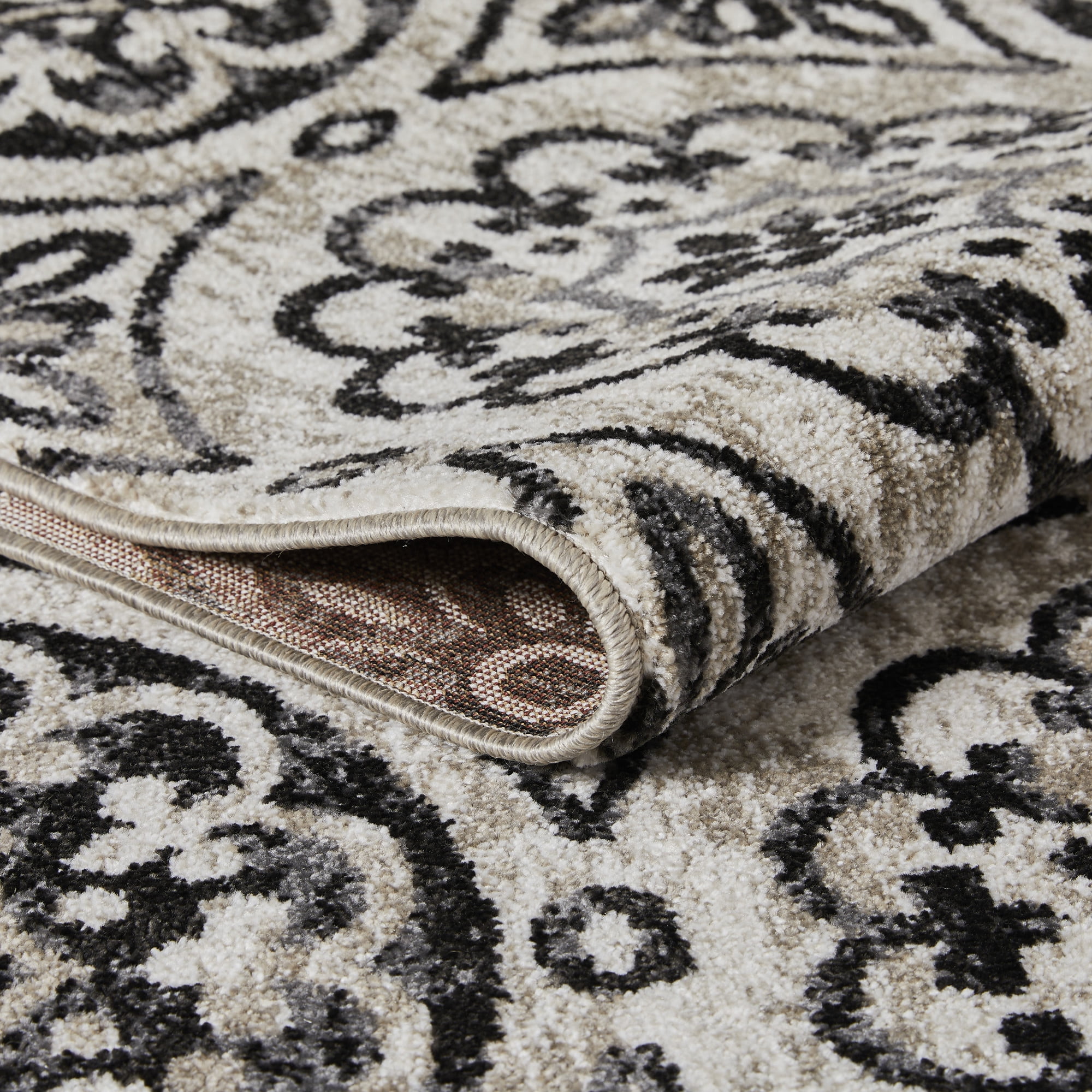 Loomaknoti Ohanzah Owena 6' x 9' Gray Medallion Indoor Area Rug