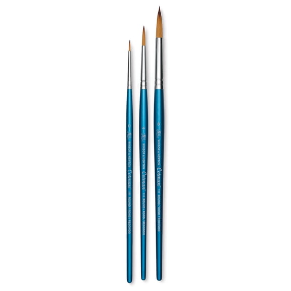 Winsor & Newton Cotman Watercolor Brush Set, 3-Brush Set #2