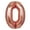 Rose Gold 0, variant on BalsaCircle 40" Rose Gold Letter E Mylar Foil Plain Balloon Wedding Event Birthday Party