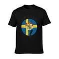 thumbnail image 5 of T-shirt Sweden Flag  Soft Cotton Adult Heat-Transfer Graphic T-Shirt - 180g Breathable Fabric, Unisex Summer Casual Wear with Durable Heat-Printed Design, 5 of 10