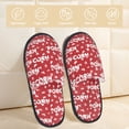 thumbnail image 2 of Bixox Men's Women's Popcorn2 Patterned Plush House Slippers, Memory Foam Slippers, Indoor and Outdoor Warm Plush Bedroom Shoes, Soft Flat Sole, Comfortable and Non-slip, 2 of 5