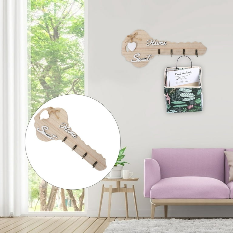 Wooden Heart Key Hooks/Wall Hooks/Key Board/Home Decoration/Wall Art/Key  Hook Plaque