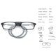 thumbnail image 5 of Gafas de lectura Tr de alto grado, absorción magnética, cuello colgante, gafas de lectores Funky, 5 of 5